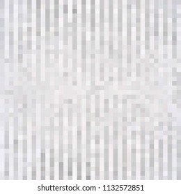 Abstract grey white background with mesh of squares. Mosaic style. Digital. Cell. Grey white texture. 