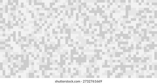 Fundo branco cinzento abstrato com malha de quadrados. Estilo mosaico. Digital. Célula. Textura branca cinza. Espaço vazio para seu design ou texto.