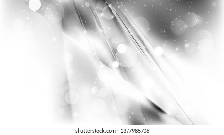 Abstract Grey and White Blur Lights Background Design