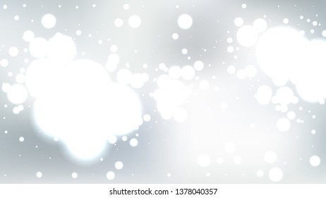 Abstract Grey and White Blur Lights Background