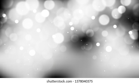 Abstract Grey and White Blur Lights Background