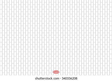 abstract grey white brick wall seamless pattern on white background. vector illustration