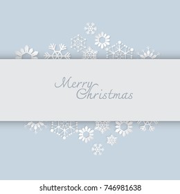 Abstract grey and white elegant winter background concept christmas with blank space for your text.