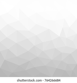 Abstract Grey White geometric polygonal background with mesh of triangles for your design. Grey White texture. Trend. Low Poly.