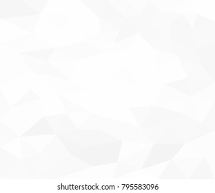 Abstract Grey White geometric polygonal background with mesh of triangles for your design. Grey White texture. Trend. Low Poly.