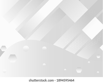 Abstract grey and white geometric stylish modern smooth background design 