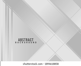 Abstract grey and white geometric stylish modern smooth background design 