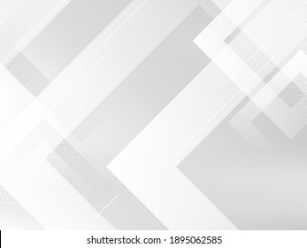 Abstract Grey And White Geometric Stylish Modern Smooth Background Design 