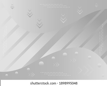 Abstract grey and white geometric stylish modern decorative pattern background