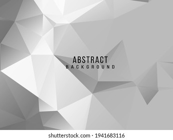 Abstract grey and white geometric stylish modern background design vector