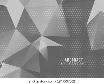 Abstract grey and white geometric stylish modern background design vector