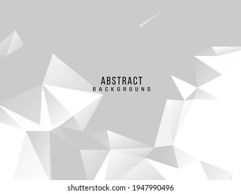 Abstraktes, grau-weißes, geometrisches, modernes Hintergrunddesign, Vektorgrafik