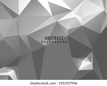 Abstract grey and white geometric stylish modern background design vector