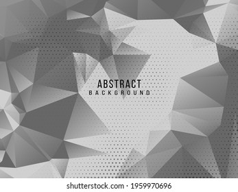 Abstract grey and white geometric stylish modern background design vector