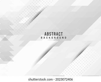 Abstract grey and white geometric stylish mosaic modern background design vector
