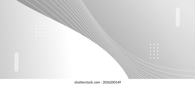Abstract grey and white geometric stylish modern background design vector