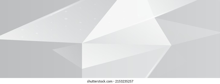Resumen de diseño de fondo liso y gris y blanco geométrico elegante