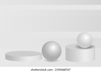 Abstraktes, grau-weißes, geometrisches, modernes, glattes Hintergrunddesign, Vektorgrafik