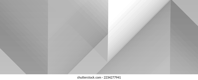Resumen de diseño de fondo liso y gris y blanco geométrico elegante
