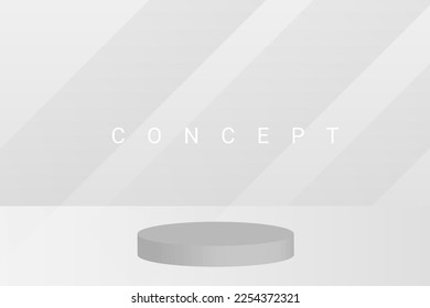 Abstract grey and white geometric stylish modern smooth background design vector