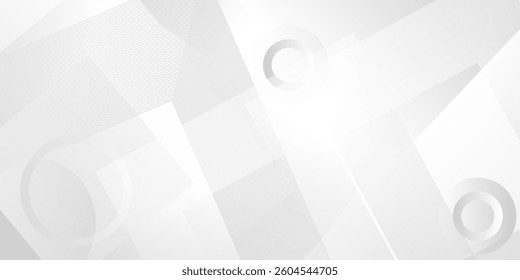 Abstract grey and white geometric stylish modern smooth background design 