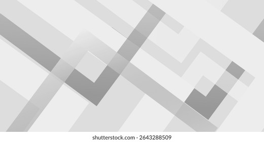 Abstract grey and white geometric stylish modern smooth background design 