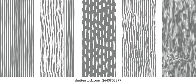 Abstract grey and white hand drawn textured patterns graphic design elements for backgrounds and textures