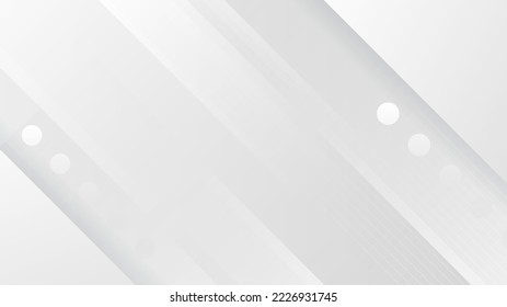 Resumen de fondo corporativo poligonal de alta tecnología gris blanco