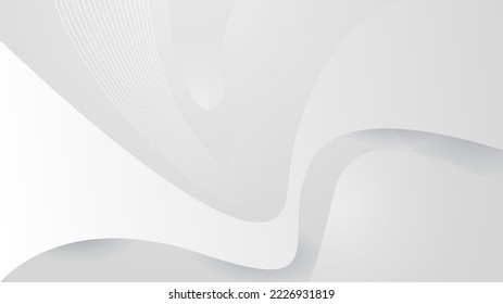 Abstract grey white hi-tech polygonal corporate background