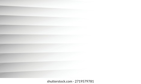 Abstract grey and white horizontal shapes clean minimal design for presentation, a modern graphic using layers and lines offering simplicity and elegance