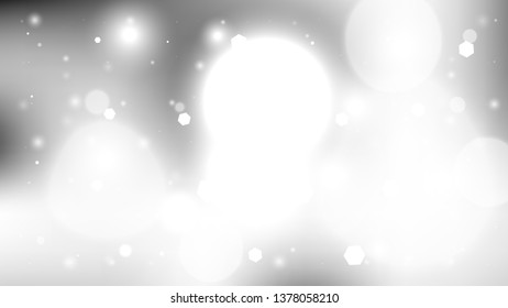 Abstract Grey and White Illuminated Background Image