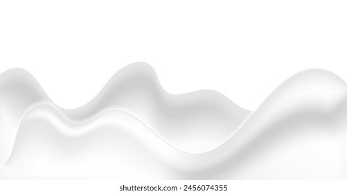 Abstractas gris blanco líquido suave ondas de fondo elegante. diseño de Vector