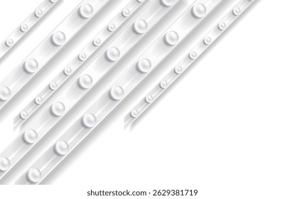 Fundo geométrico técnico mínimo abstrato cinza e branco. Vetor moderno design elegante