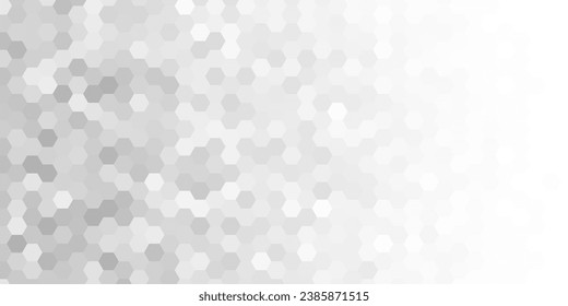 abstract grey white modern background with hexagons