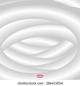 abstract grey white pattern with gray curve isolated on grey background. vector illustration