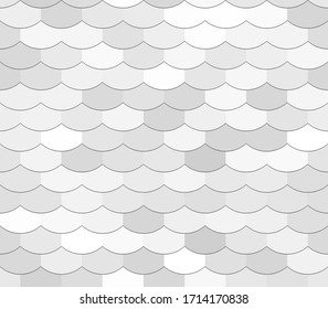 Abstract Grey And White Scales Pattern Background, Bricks