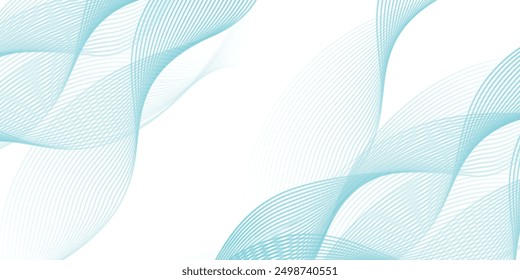 Abstractas gris, blanco elemento liso swoosh speed wave moderno flujo de fondo transparente. Línea de onda Abstractas para Anuncio, Plantilla, fondo de Fondo de pantalla con diseño de onda. línea Vector moderno ilustrati