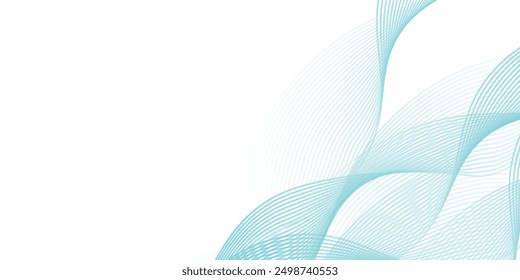 Abstractas gris, blanco elemento liso swoosh speed wave moderno flujo de fondo transparente. Línea de onda Abstractas para Anuncio, Plantilla, fondo de Fondo de pantalla con diseño de onda. línea Vector moderno ilustrati
