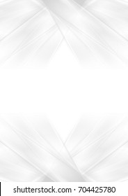Abstract grey and white smooth stripes background. Vector art design