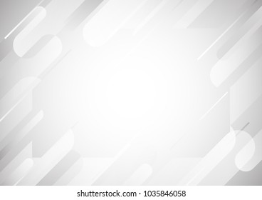 Abstract grey and white tech geometric corporate design background eps 10.Vector illustration