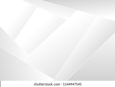 Abstract grey and white tech geometric corporate design background eps 10.Vector illustration