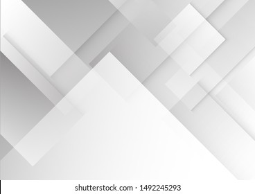 Abstract grey and white tech geometric design background eps 10.Vector illustration