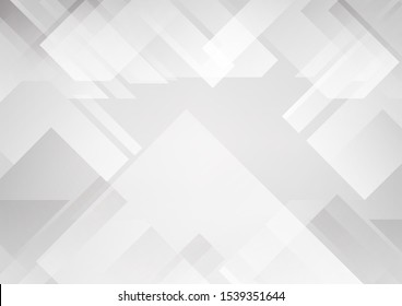 Abstract grey and white tech geometric corporate design background eps 10.Vector illustration