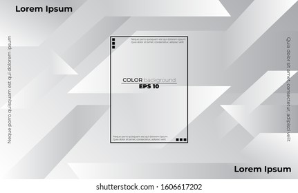 Antecedentes abstractos de diseño corporativo geométrico de tecnología gris y blanco para el afiche de portada de tarjetas de regalo, afiche en la pared, página de inicio, ui, ux, coverbook, baner, medios sociales publicados