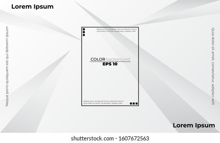 Abstract grey and white tech geometric corporate design background