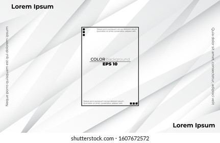 Abstract grey and white tech geometric corporate design background