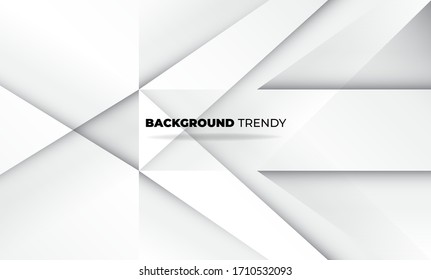 Abstrakter, geometrischer, grauer und weißer technischer Hintergrund für das Corporate Design von Geschenkkarten-Deckenplakaten, Poster auf Plakatwänden, Landungsseite, i, ux, Coverbook, Baner, Social Media, die in den Medien veröffentlicht werden