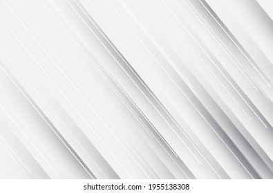 Abstract grey and white tech geometric corporate design background eps 10
