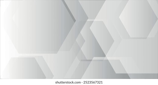 Abstract grey and white tech geometric corporate design background eps 10