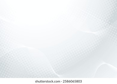 Abstract grey and white tech geometric corporate design background eps 10.Vector illustration